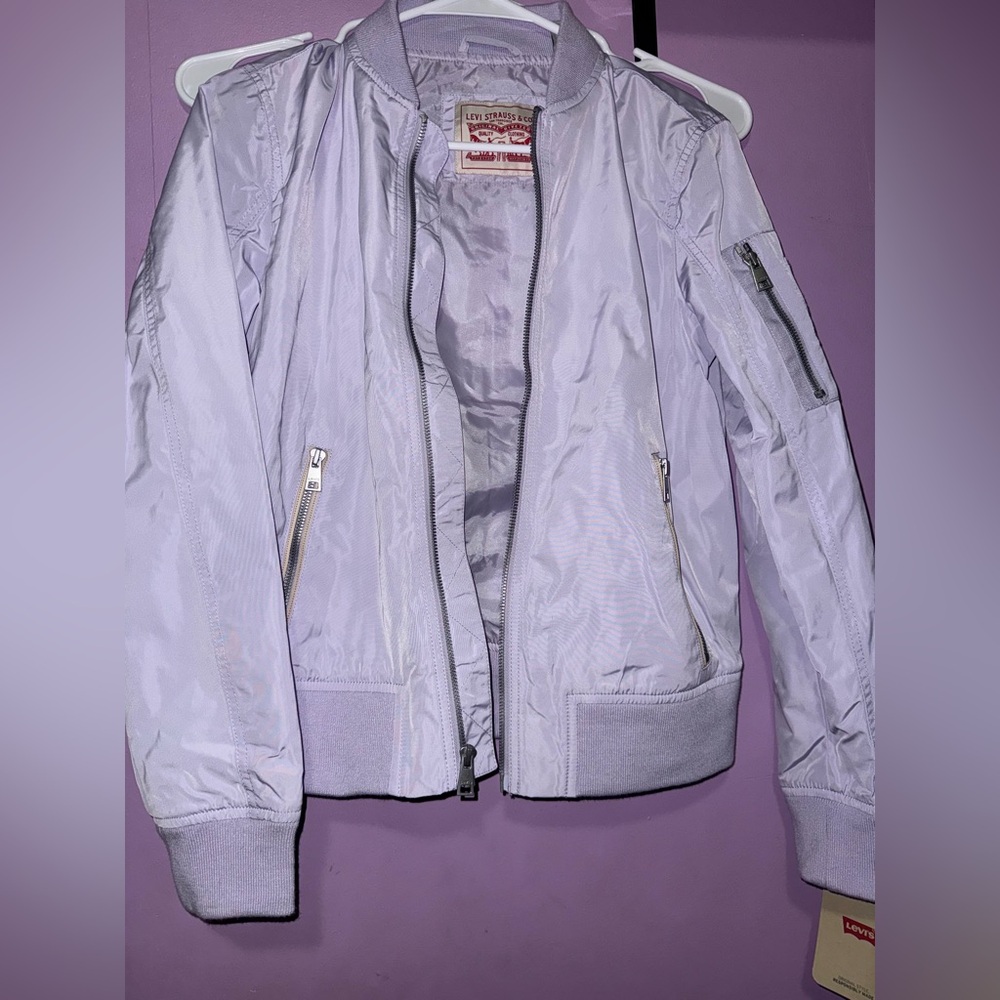 Levi's Women's Lavender Bomber Jacket XS NWT💜